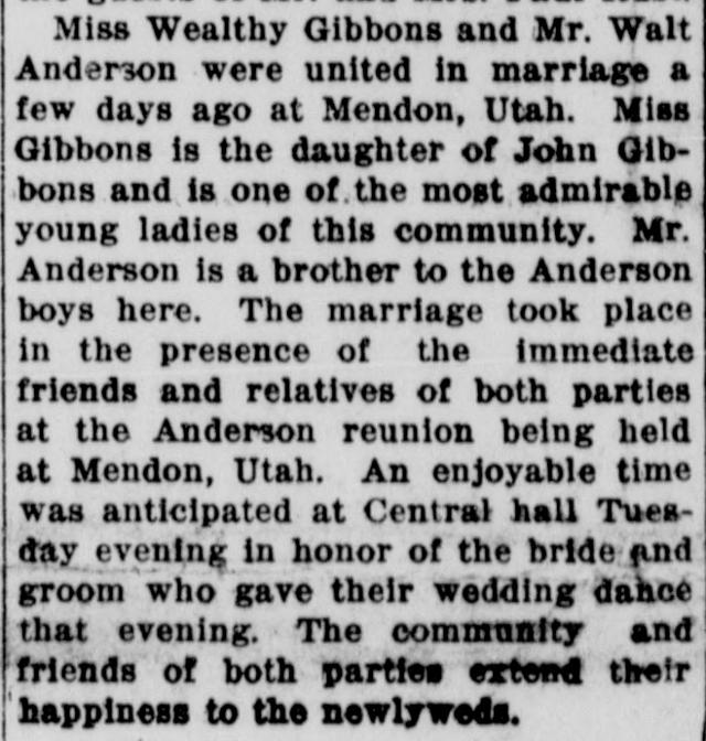 The article as printed in the American Falls Press, July 20, 1916, page 1. Library of Congress, Chronicling America.