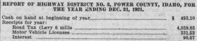 The opening of the article as printed in the American Falls Press, February 3, 1922, page 4. Library of Congress, Chronicling America.