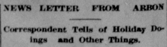 The opening of the article as printed in the American Falls Press, January 8, 1914, page 8. Library of Congress, Chronicling America.