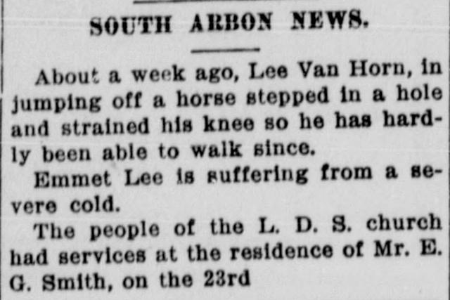 The opening of the article as printed in the American Falls Press, June 3, 1915, page 4. Library of Congress, Chronicling America.