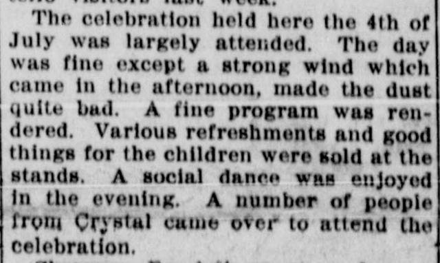 The article as printed in the American Falls Press, July 15, 1915, page 1. Library of Congress, Chronicling America.