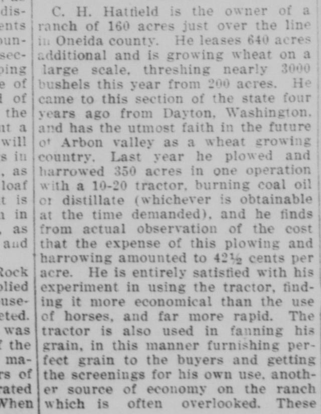 The article as printed in the American Falls Press, November 23, 1917, page 3. Library of Congress, Chronicling America.