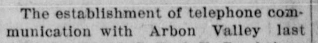 The opening of the article as printed in the American Falls Press, December 9, 1915, page 1. Library of Congress, Chronicling America.