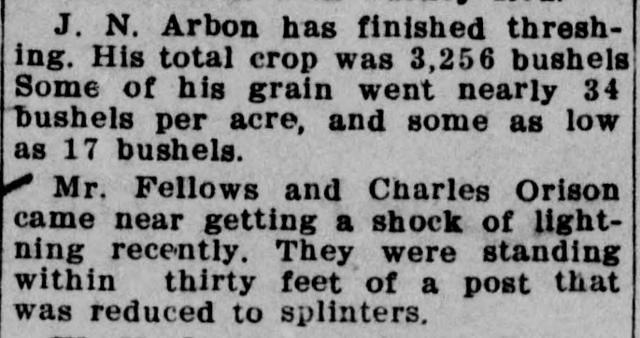 The article as printed in the American Falls Press, September 28, 1911, page 1. Library of Congress, Chronicling America.