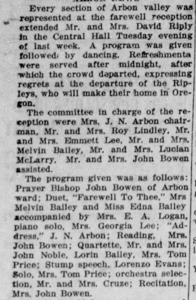 The article as printed in the American Falls Press, May 28, 1920, page 2. Library of Congress, Chronicling America.