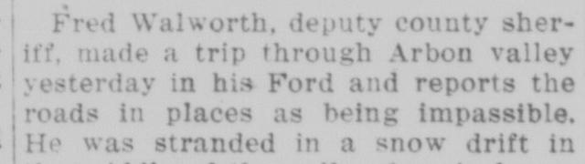The opening of the article as printed in the American Falls Press, June 5, 1917, page 1. Library of Congress, Chronicling America.