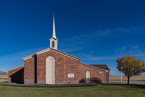 The Arbon LDS meetinghouse, 2022