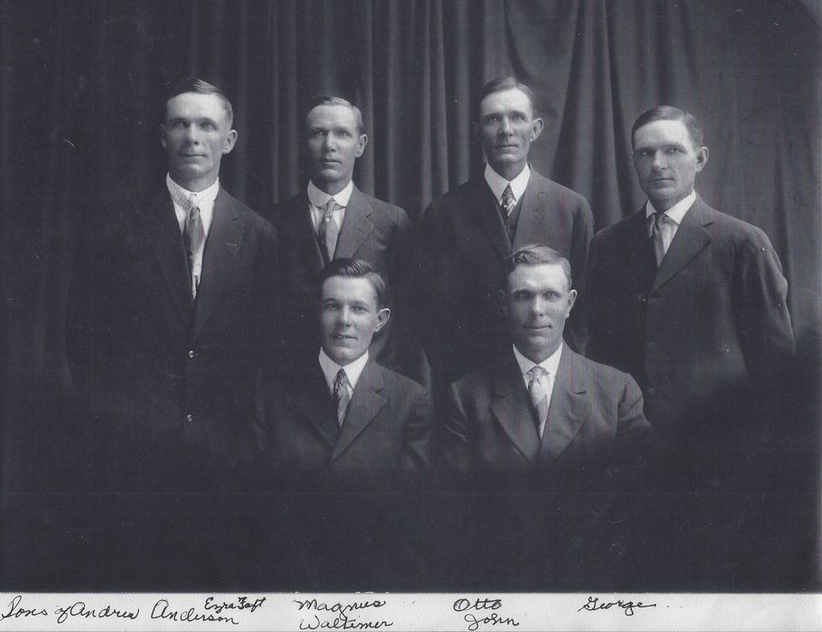 The sons of Andrew Andersen and Sophia Larsen
